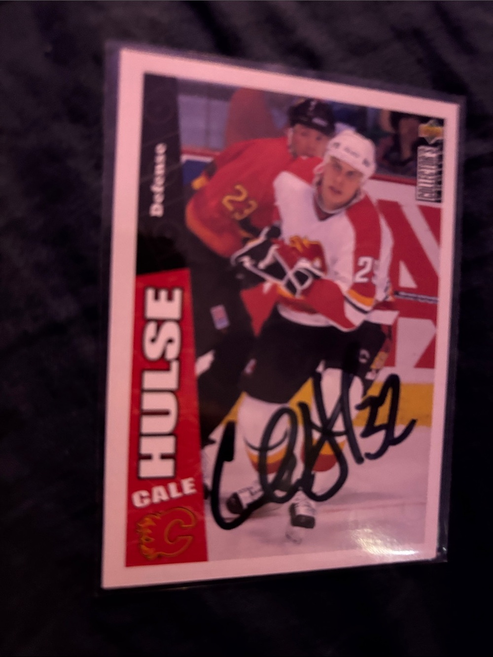 Calgary Flames Autographed Hockey Card - Cale Hulse